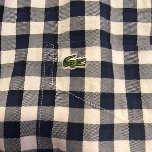Lacoste Plaid Button Up